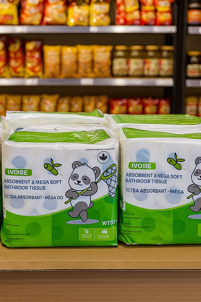 Papier toilette ultra doux 2 plis – 24 rouleaux = 48 rouleaux – 300 feuilles par rouleau | Confort premium et grande capacité